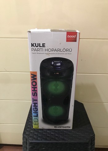 Boş Bluetooth Parti Hoparlörü Siyah - Görsel 4