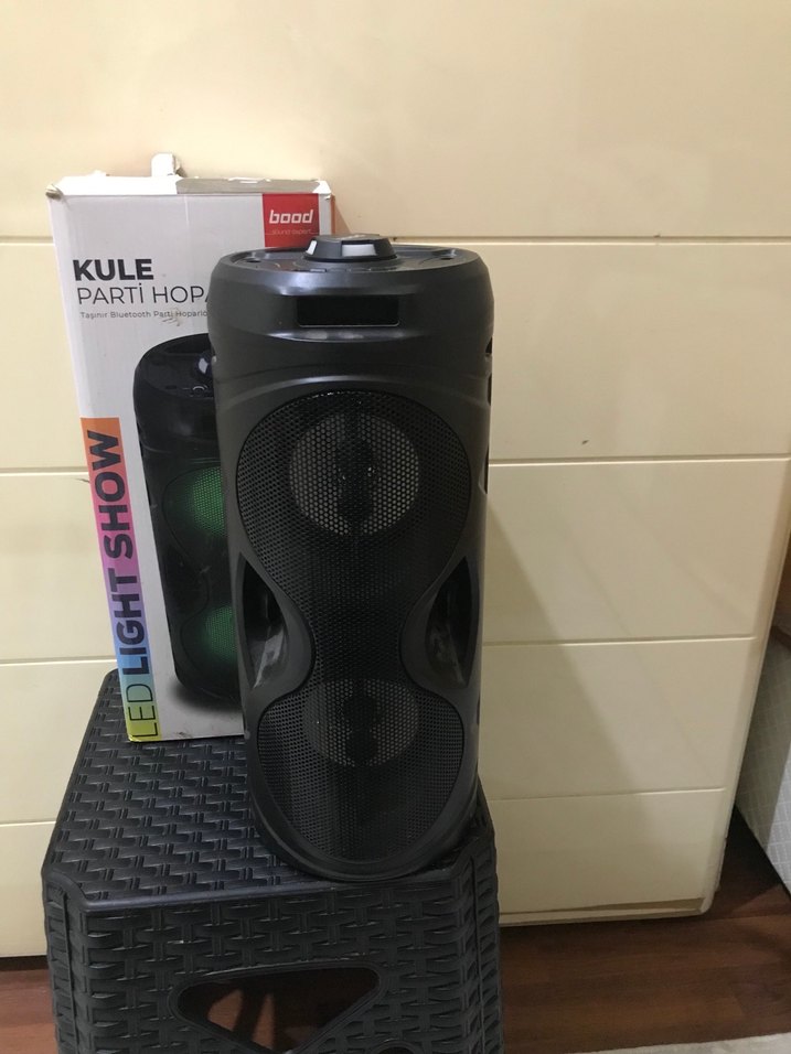 Boş Bluetooth Parti Hoparlörü Siyah - Görsel 3