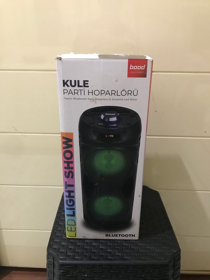 Boş Bluetooth Parti Hoparlörü Siyah - Görsel 4