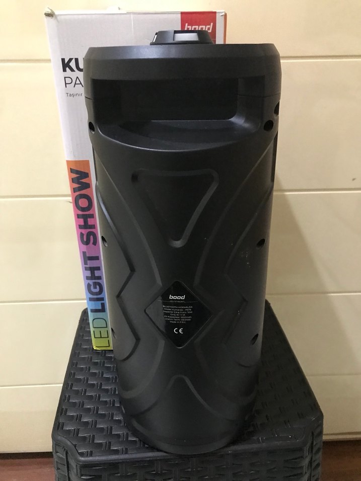 Boş Bluetooth Parti Hoparlörü Siyah - Görsel 2