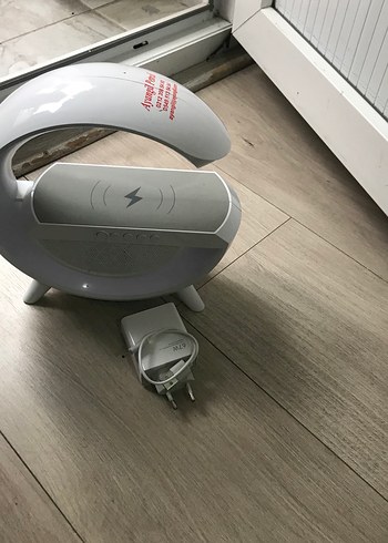 Beyaz Gri Bluetooth Hoparlör - Görsel 3