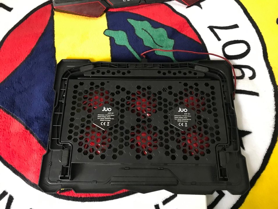 Kırmızı LED Işıklı Soğutucu Fan - Görsel 2