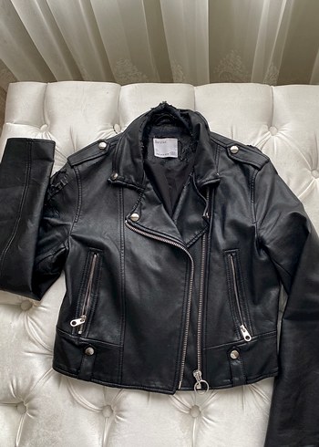 Bershka Deri ceket - Görsel 6