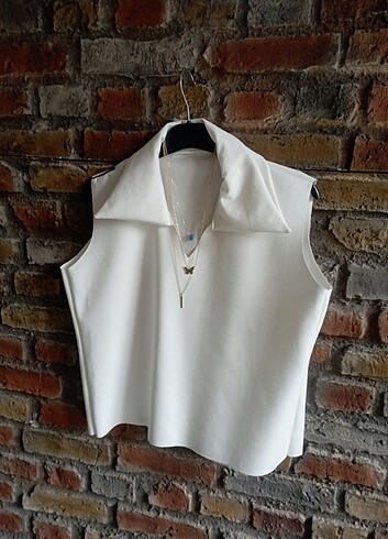 Beyaz Butik Sıfır kol bluz
