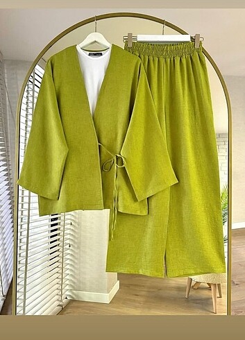 Yeşil kimono takım