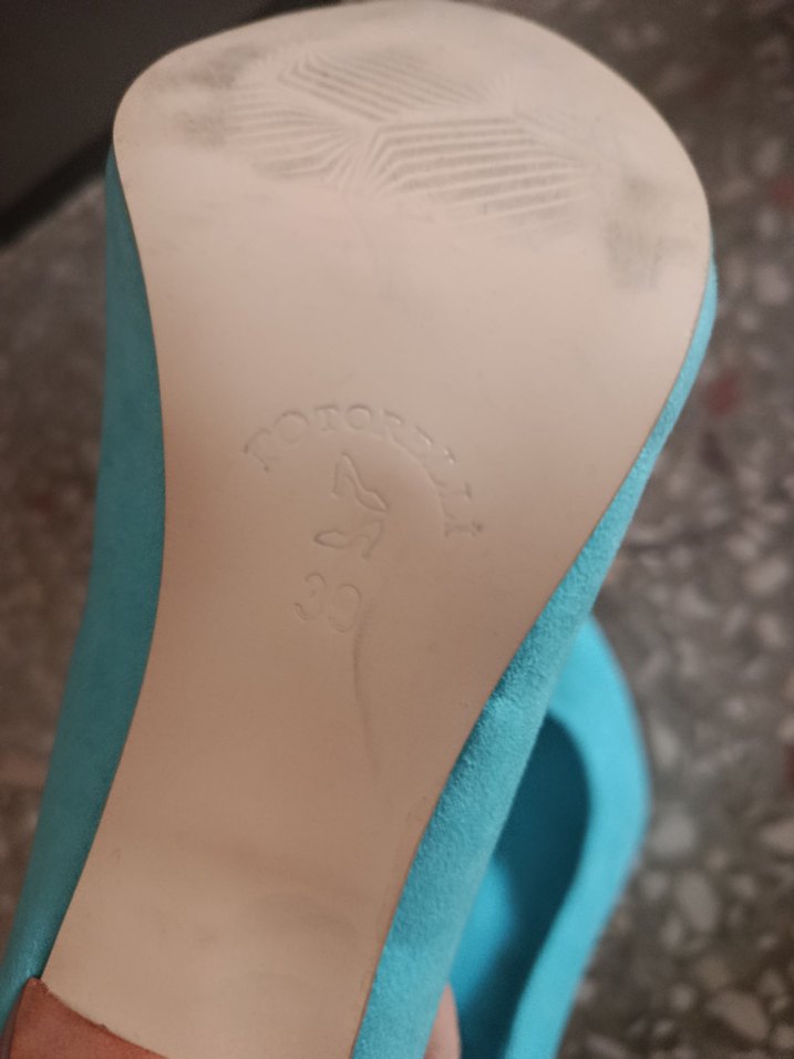 Turkuaz Kadın Dolgu Topuklu Stiletto - Görsel 3