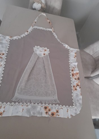 Nakışlı Gri Havlu - Görsel 2