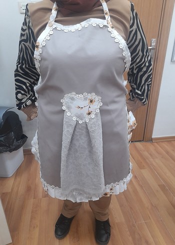 Nakışlı Gri Havlu - Görsel 5