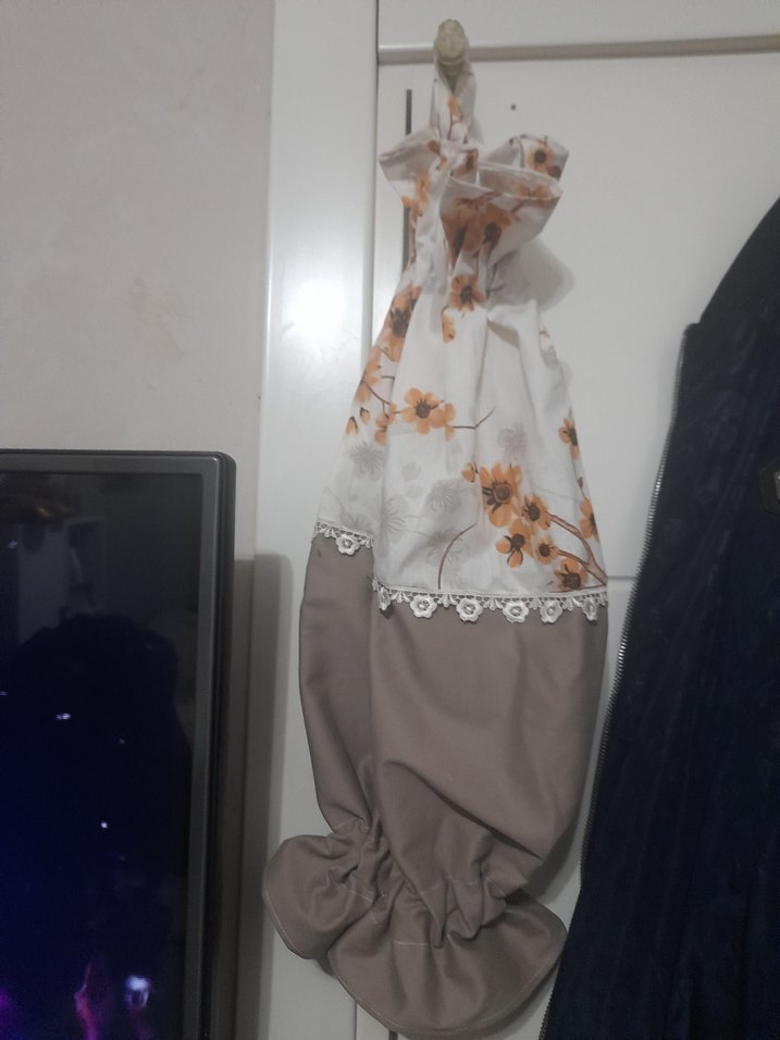 Nakışlı Bej Mutfak Önlüğü - Görsel 4