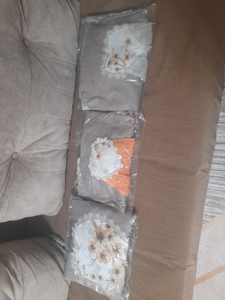 Çiçek Desenli Gri Mutfak Önlüğü - Görsel 3