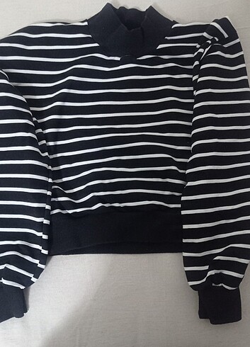 Çizgili sweat