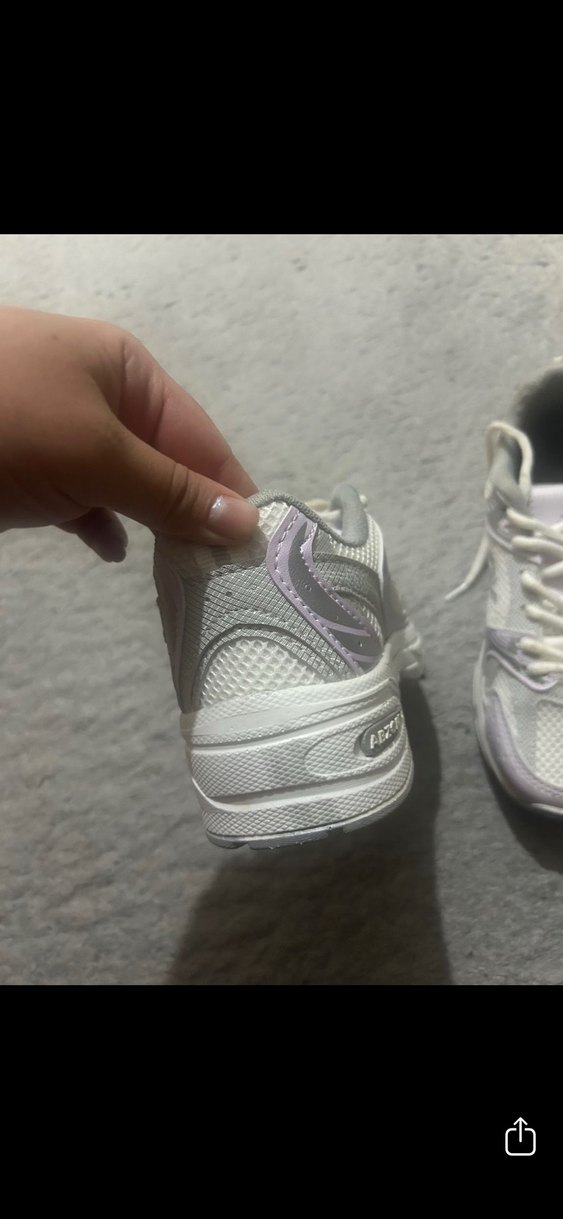 Beyaz Gri Bağcıklı Kadın Spor Ayakkabı - Görsel 3