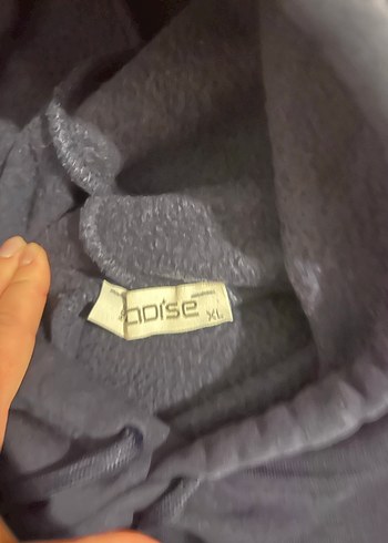 Kapüşonlu Lacivert Kadın Sweatshirt - Görsel 2