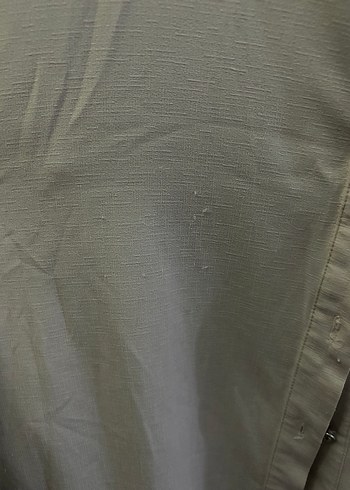 Bej Uzun Kollu Keten Tunik - Görsel 5