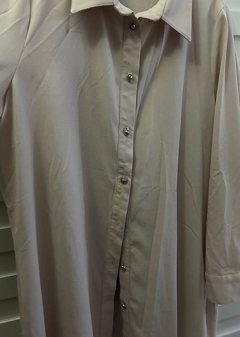 Bej Uzun Kollu Keten Tunik - Görsel 3