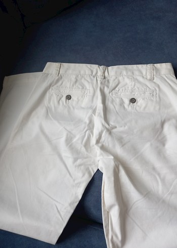 38 Beden Orjinal GAP 2 NO 38 BEDEN Beyaz Regular Fit Kadın Kumaş Pantolon