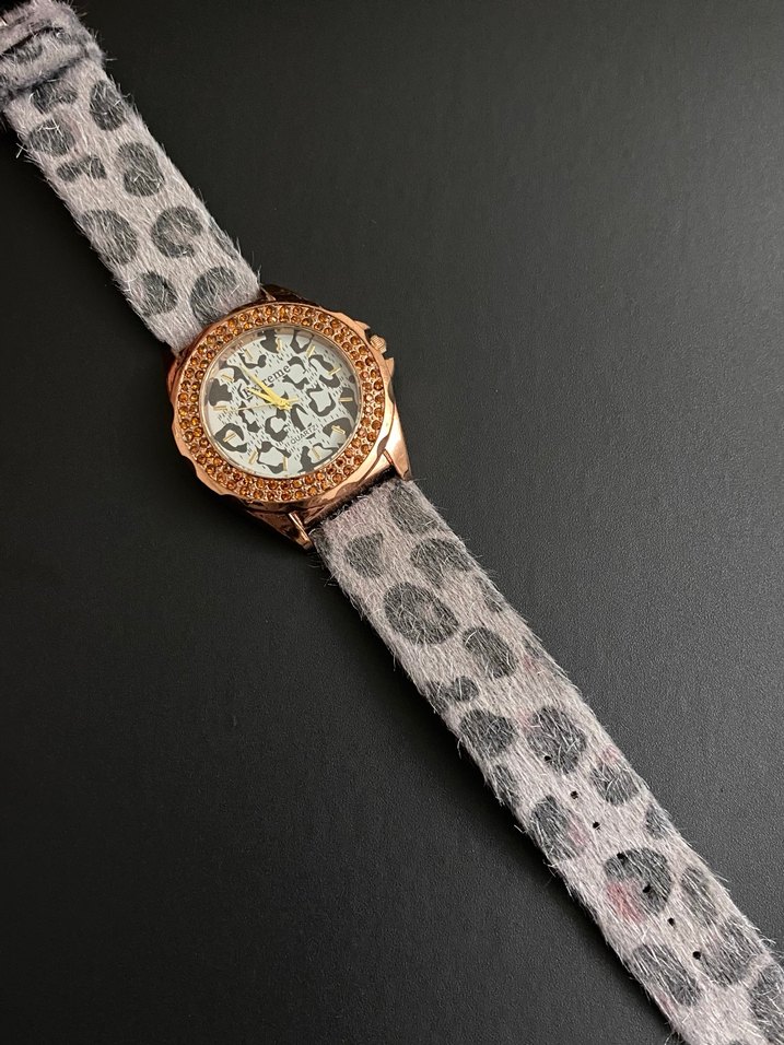 Orijinal Leopar Desenli Saat Bayan - Görsel 5