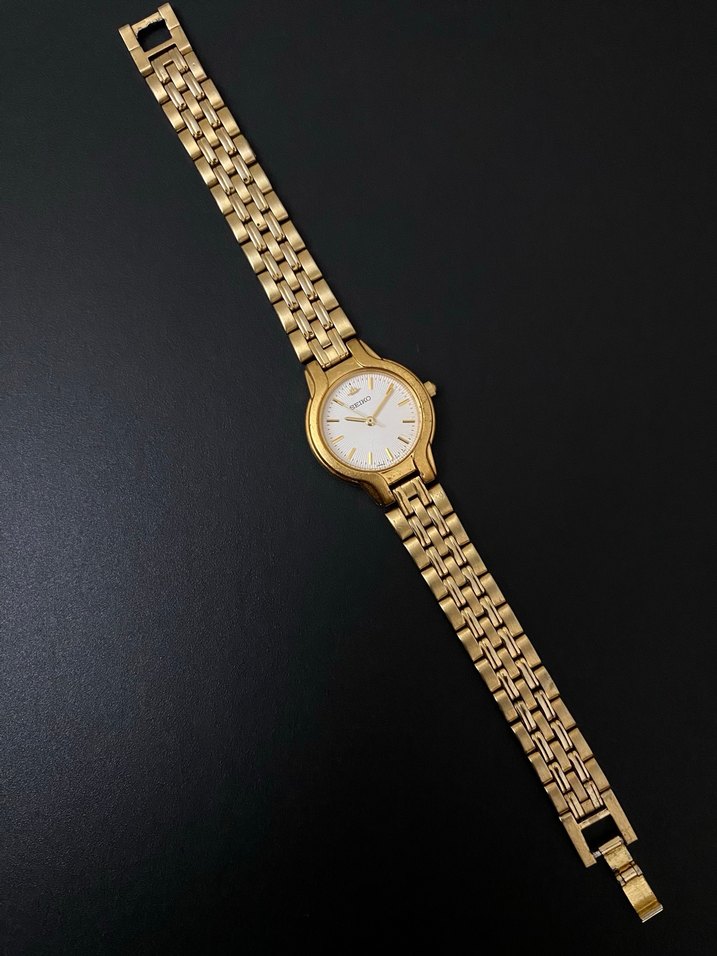 Orijinal Seiko Kadın Saat Altın Renk - Görsel 4