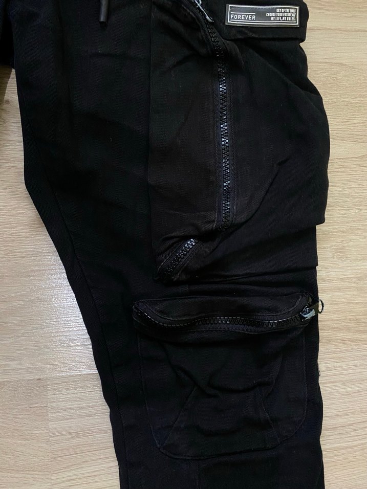 Orijinal Erkek Pantolon Siyah Jogger - Görsel 3