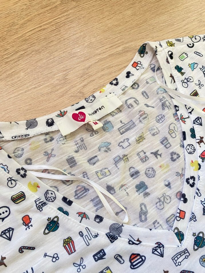 Orijinal Koton Pamuklu T-Shirt - Görsel 4