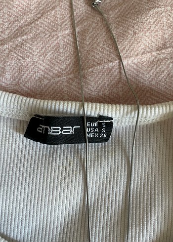 Diğer Baskılı Beyaz Straplez Crop Top