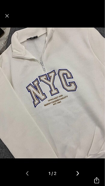 kadın beyaz yazılı sweat