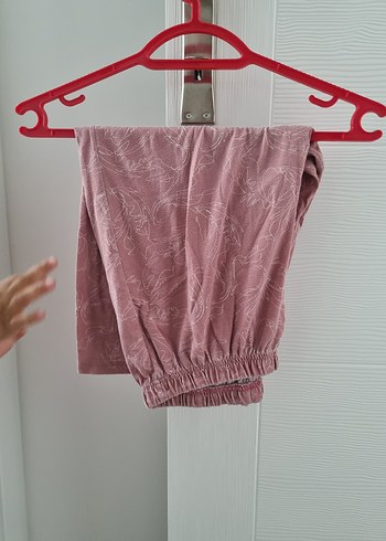 Pembe Pilili Kadın Midi Pantolon - Görsel 2