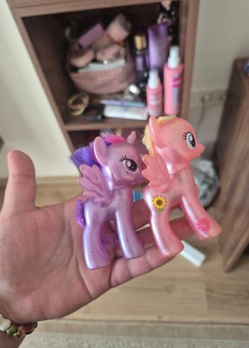 Pastel Pembe ve Mor My Little Pony Figürleri