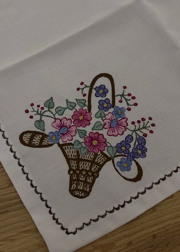 Nakışlı Beyaz Amerikan servis - Görsel 2