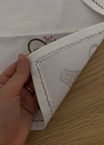 Nakışlı Beyaz Amerikan servis - Görsel 4