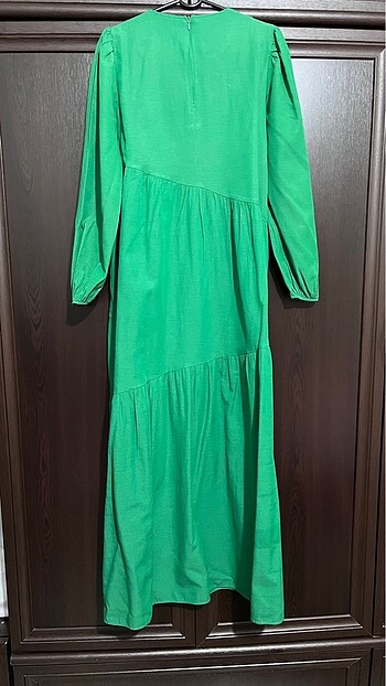 s Beden yeşil Renk Trendyol Modest Uzun Tesettür Elbise