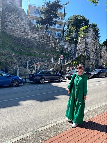 Trendyol Modest Uzun Tesettür Elbise