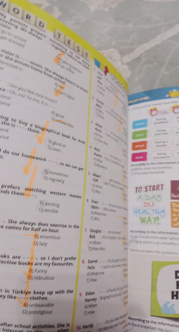 More More 8 İngilizce Test Kitabı - Görsel 5