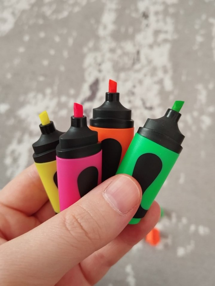 Edding 7 mini fosforlu kalemler - Görsel 3