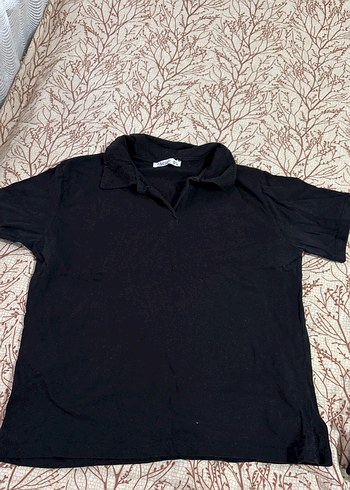 Siyah Kısa Kollu Erkek Polo Tişört - Görsel 2