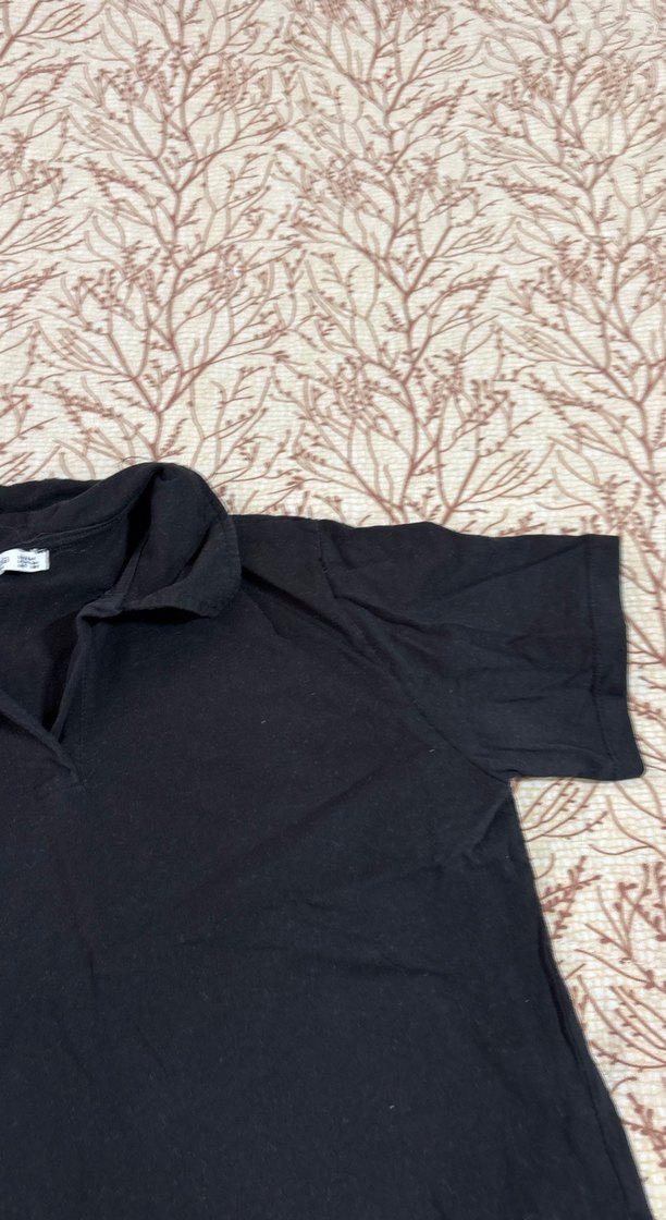 Siyah Kısa Kollu Erkek Polo Tişört - Görsel 4