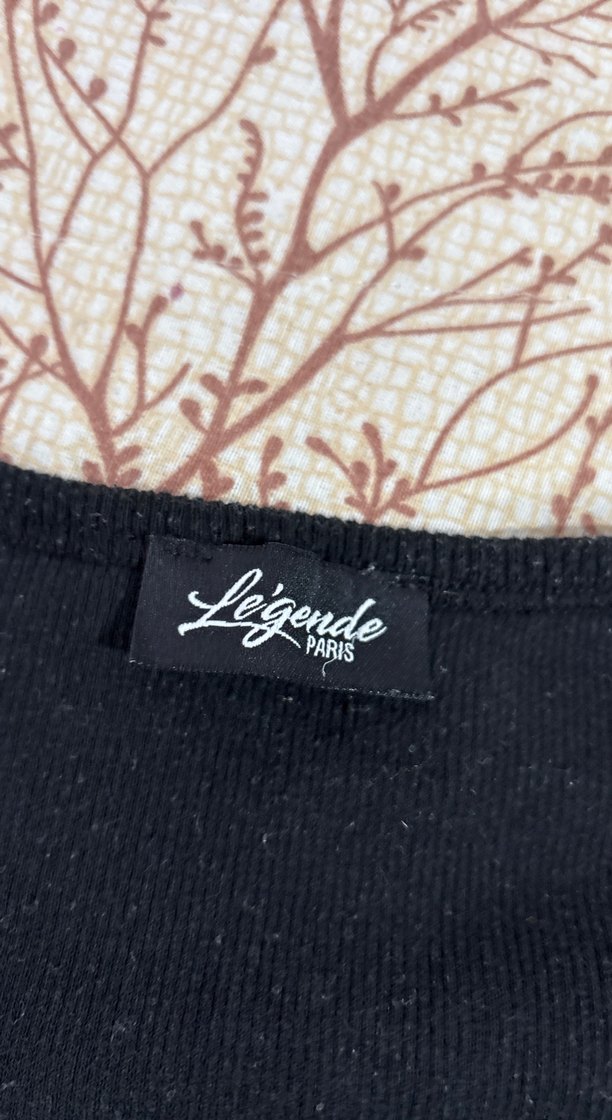 Siyah Kısa Kollu Hamile Tişört - Görsel 3