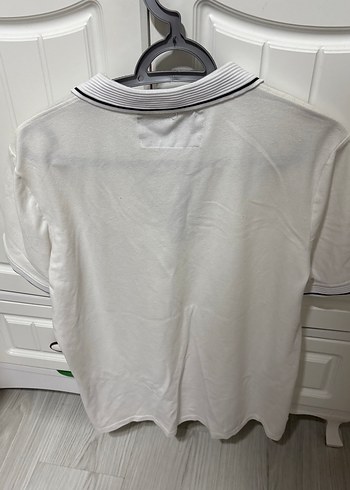 Erkek Beyaz Polo Yaka Kısa Kollu Tişört - Görsel 5