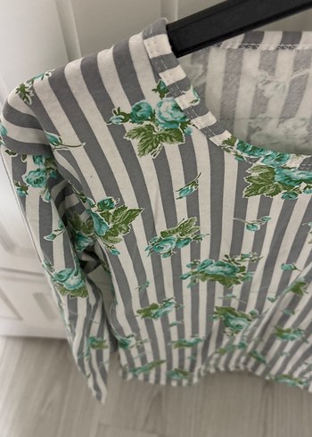 Kız Çocuk Uzun Kollu Çiçekli Bluz - Görsel 4