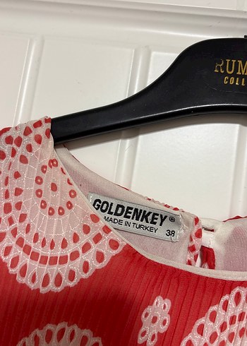 Kırmızı Piliseli Uzun Kollu Bohem Bluz - Görsel 3