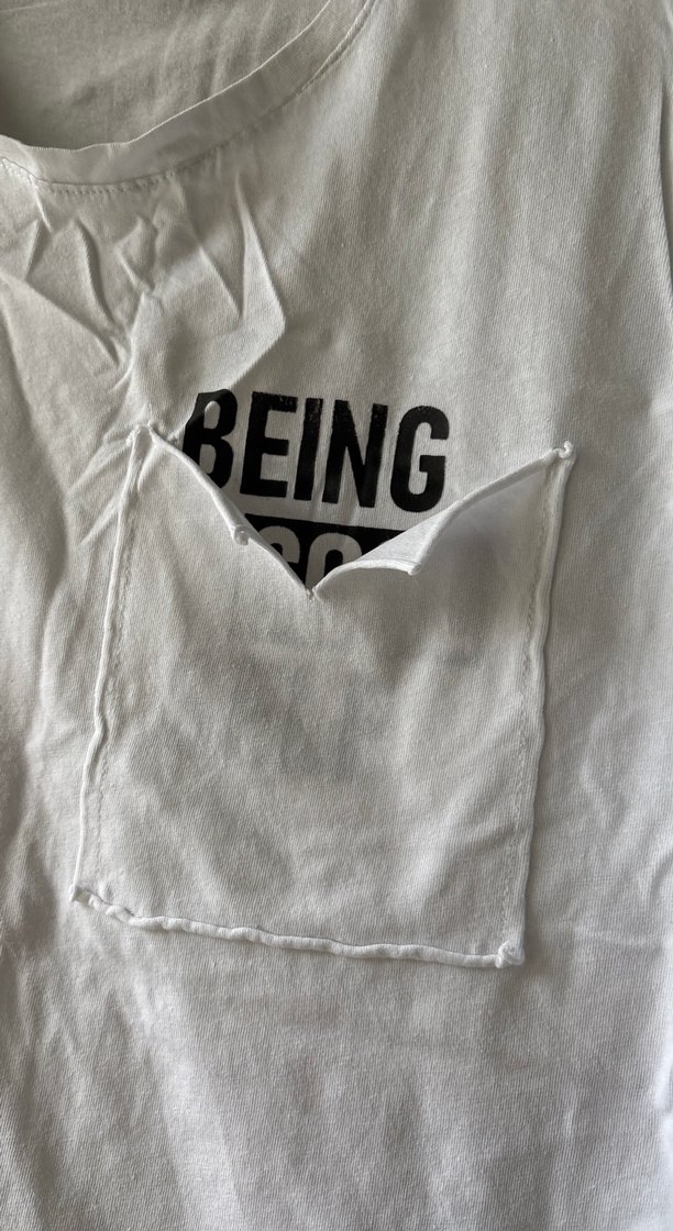 Erkek Beyaz Kısa Kollu Pamuklu Tişört - Görsel 4