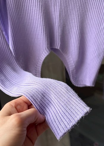 Mor Fitilli Kadın Triko Kazak - Görsel 4