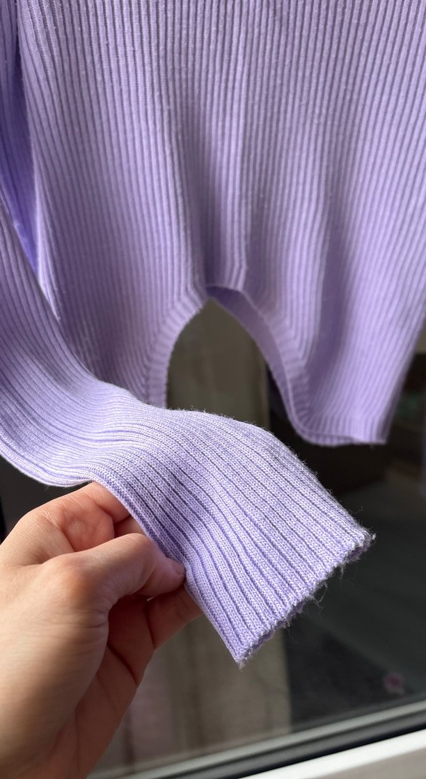 Mor Fitilli Kadın Triko Kazak - Görsel 4