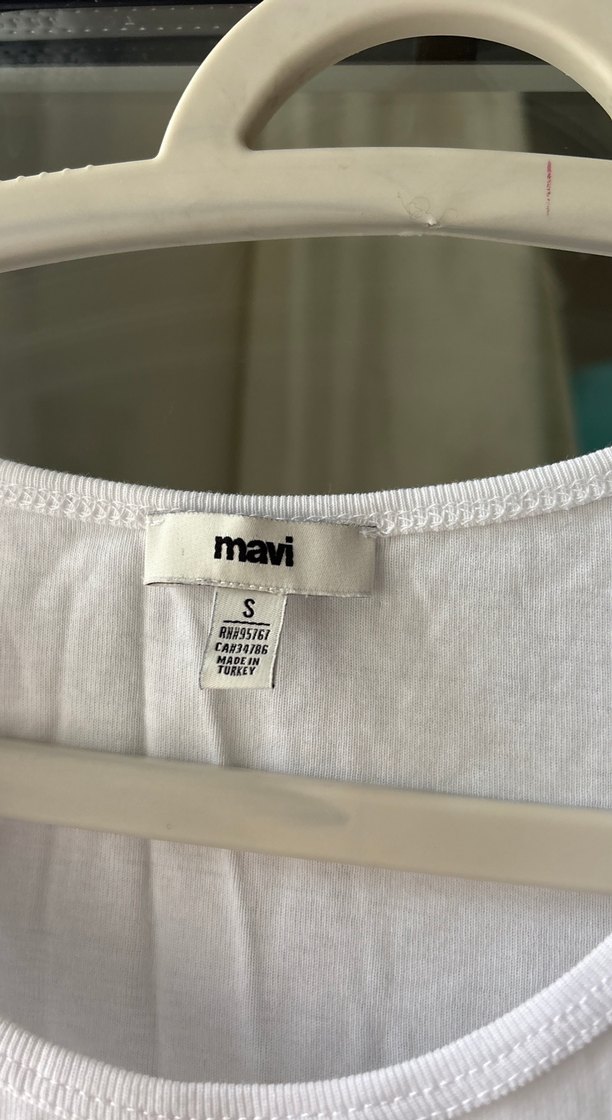 Kız Çocuk Beyaz Kısa Kollu Basic Tişört - Görsel 3