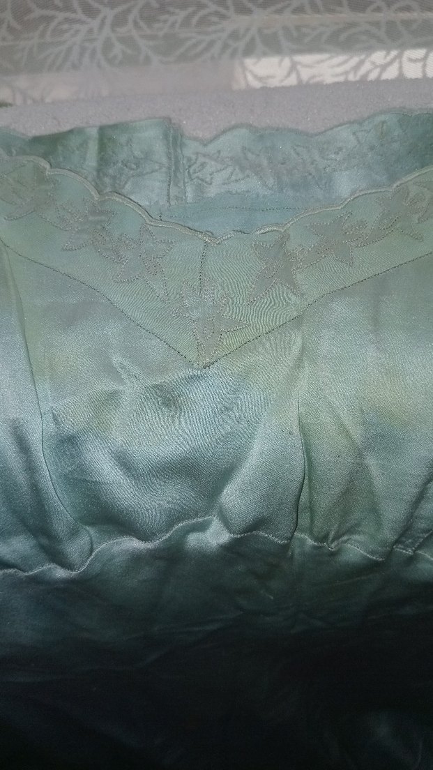 Nakışlı Turkuaz Uzun Kadın Gecelik - Görsel 2