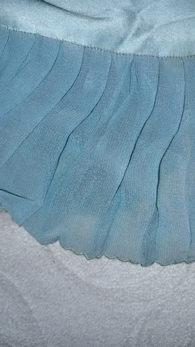 Nakışlı Turkuaz Uzun Kadın Gecelik - Görsel 3