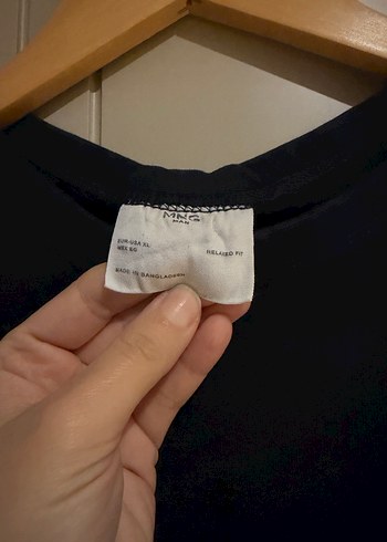 Mango Man - lacivert, rahat kesim Tshirt - Görsel 3