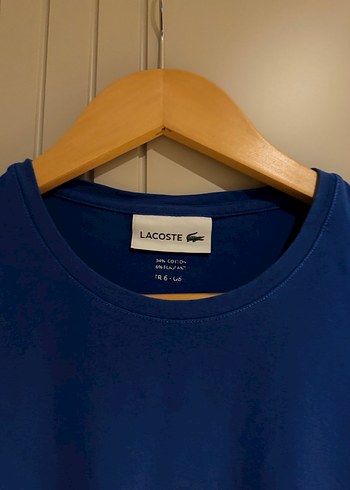 Lacoste - Orjinal, mavi, erkek tshirt L beden - Görsel 3