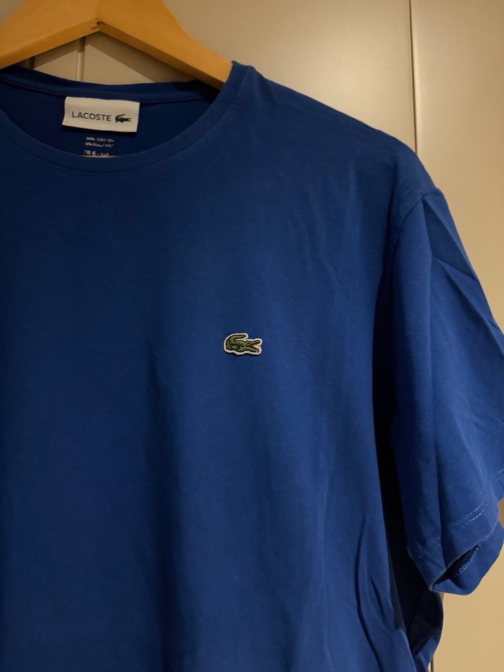 Lacoste - Orjinal, mavi, erkek tshirt L beden - Görsel 2