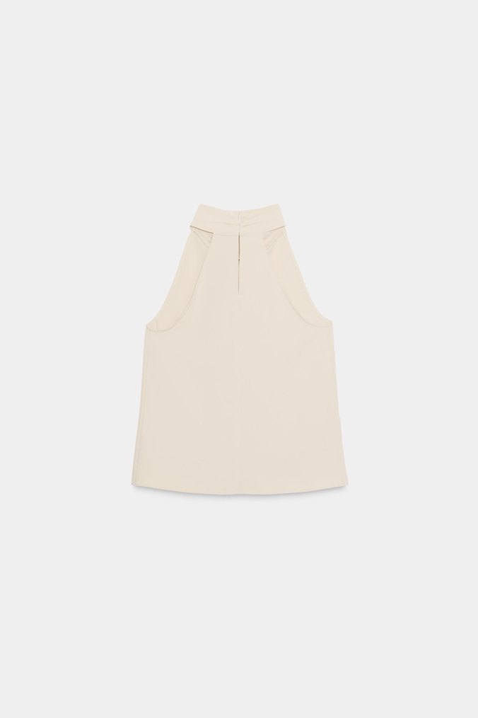 Zara boncuklu halter top - M beden - Görsel 4